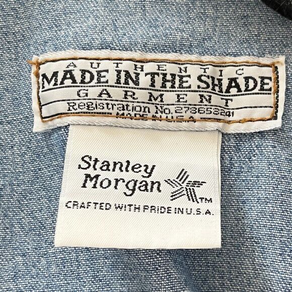 MADE IN THE SHADE Vintage Denim Dress Long Sleeve Button Down Made in USA - Picture 11 of 11